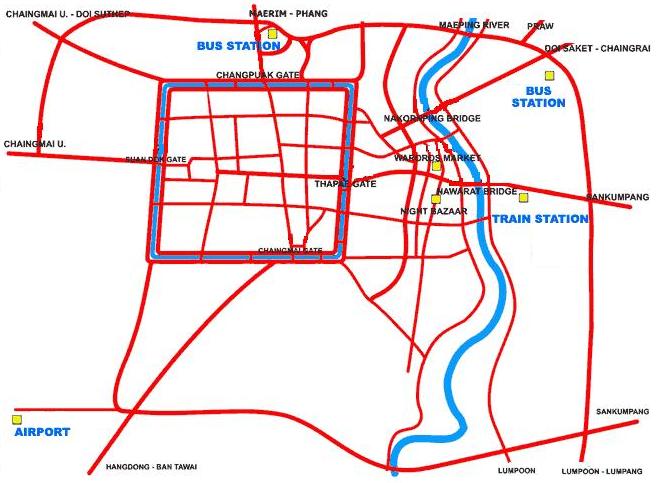 map of Chiang Mai