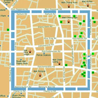 Chiang Mai Old Town Map